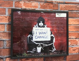 バンクシーアートパネル