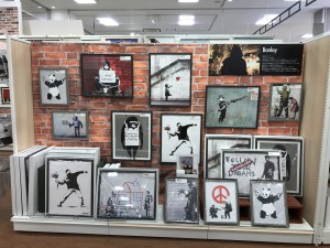 バンクシーアートパネル